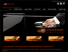 Tablet Screenshot of chauffeuredservices.co.uk